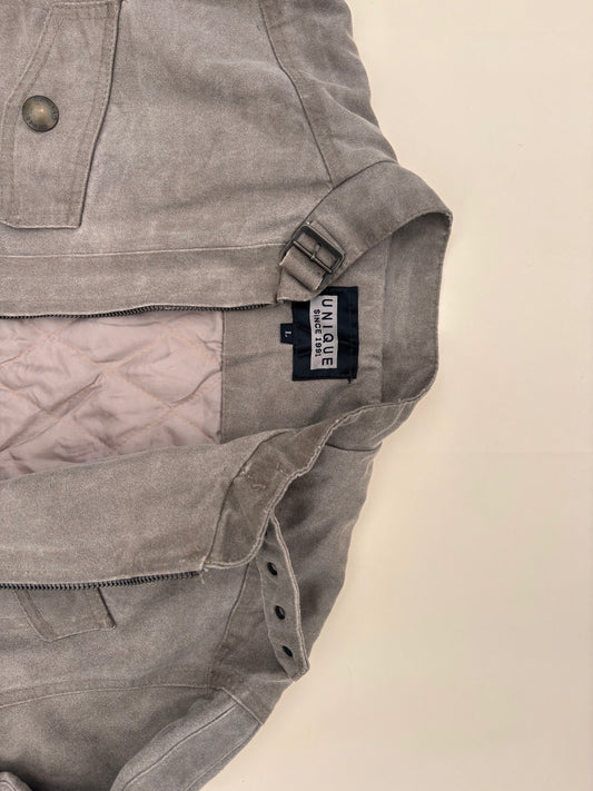 Grey buttoned Utility jacket