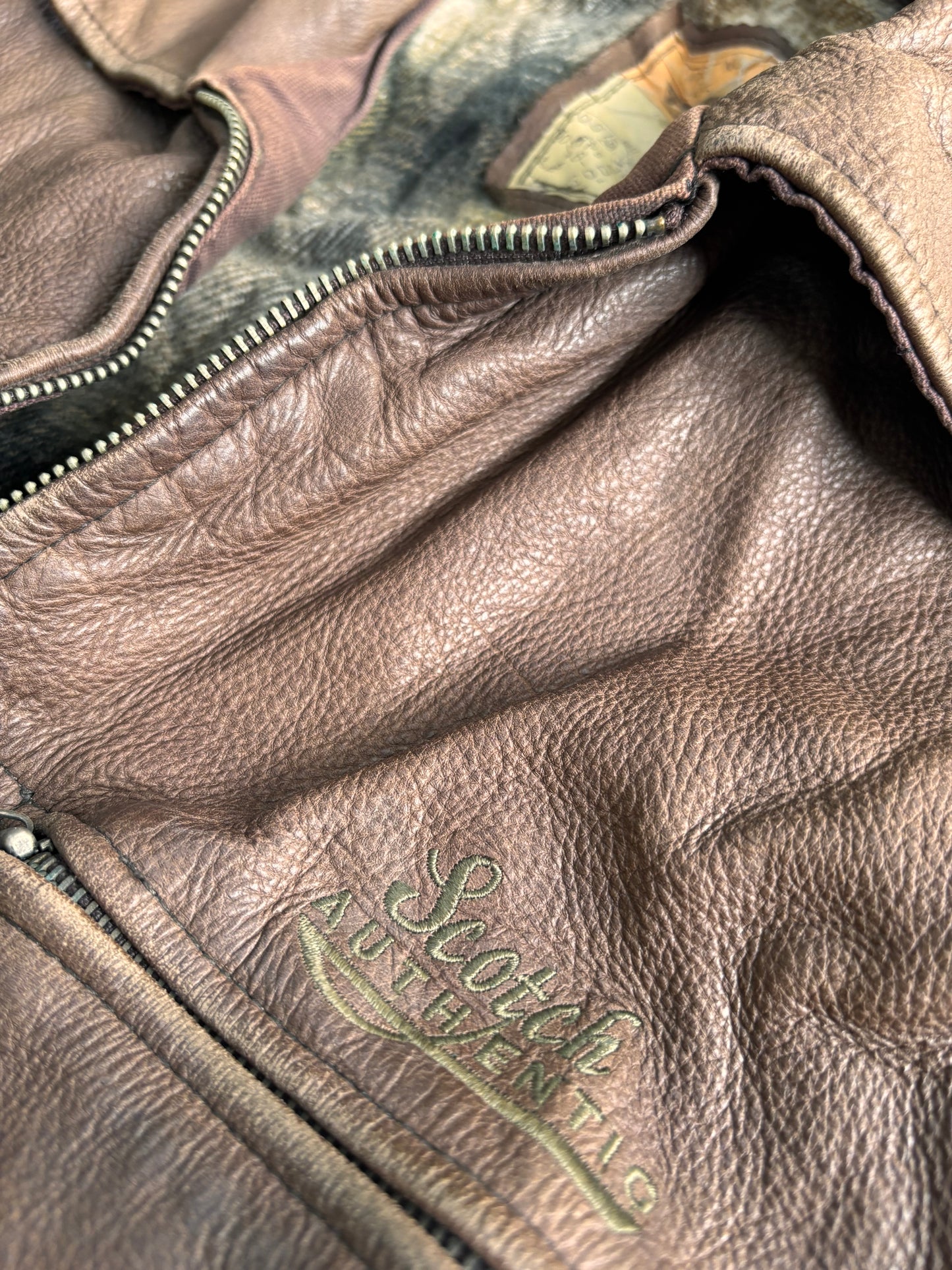 Brown Heavy Leather Jacket