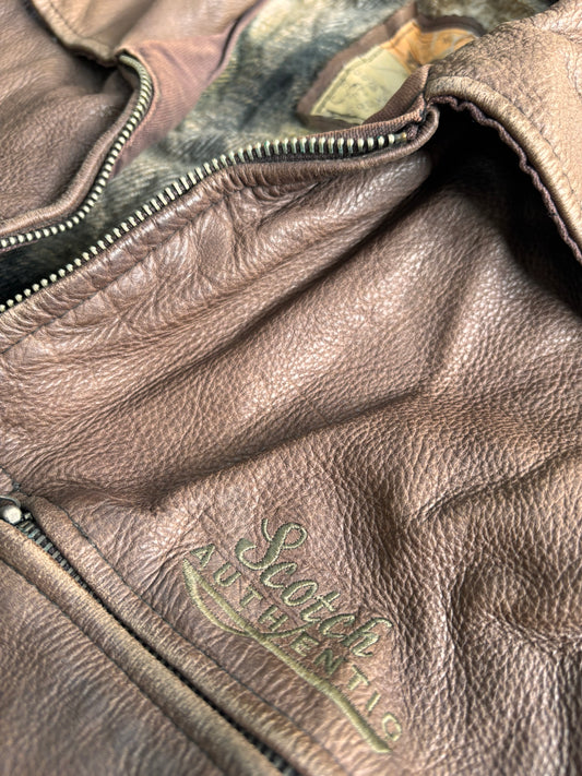 Brown Heavy Leather Jacket