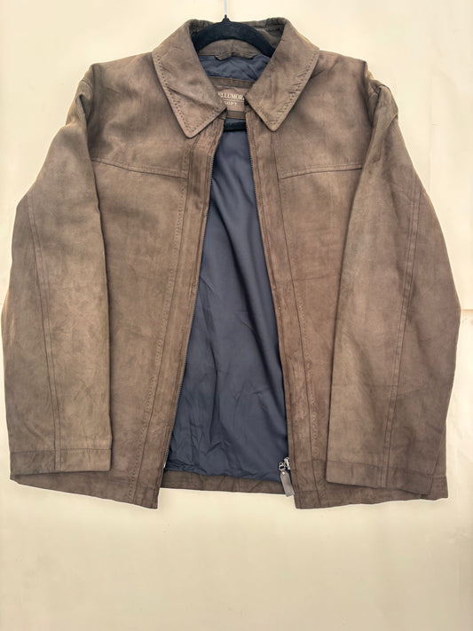 Soft brown suede jacket