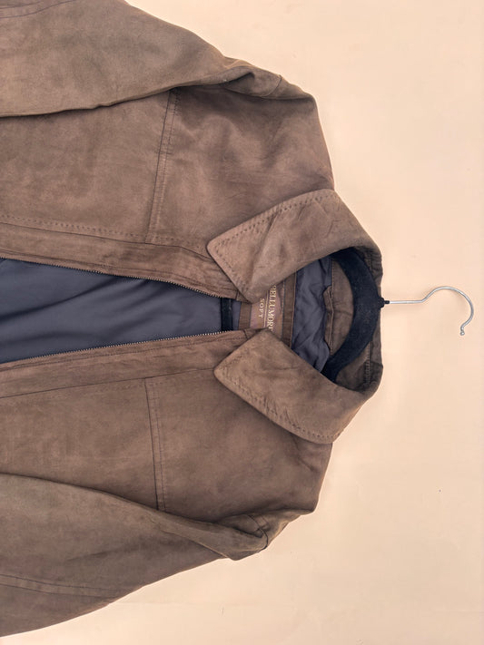 Soft brown suede jacket