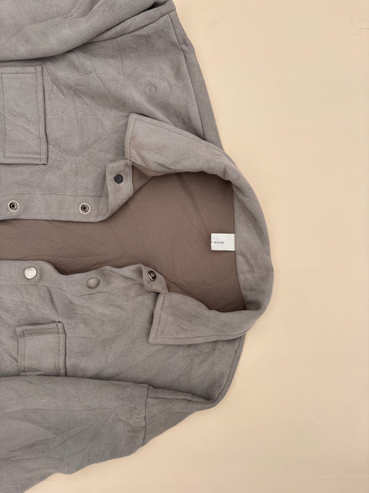 Soft Grey Shacket (Thrifted)